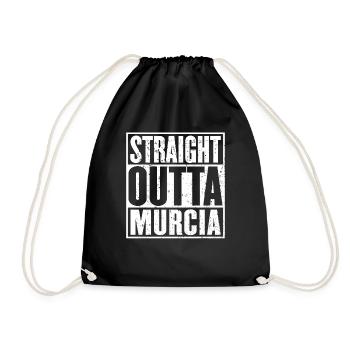 Gerade Outta Murcia Vintage - Turnbeutel - Schwarz - Vorne