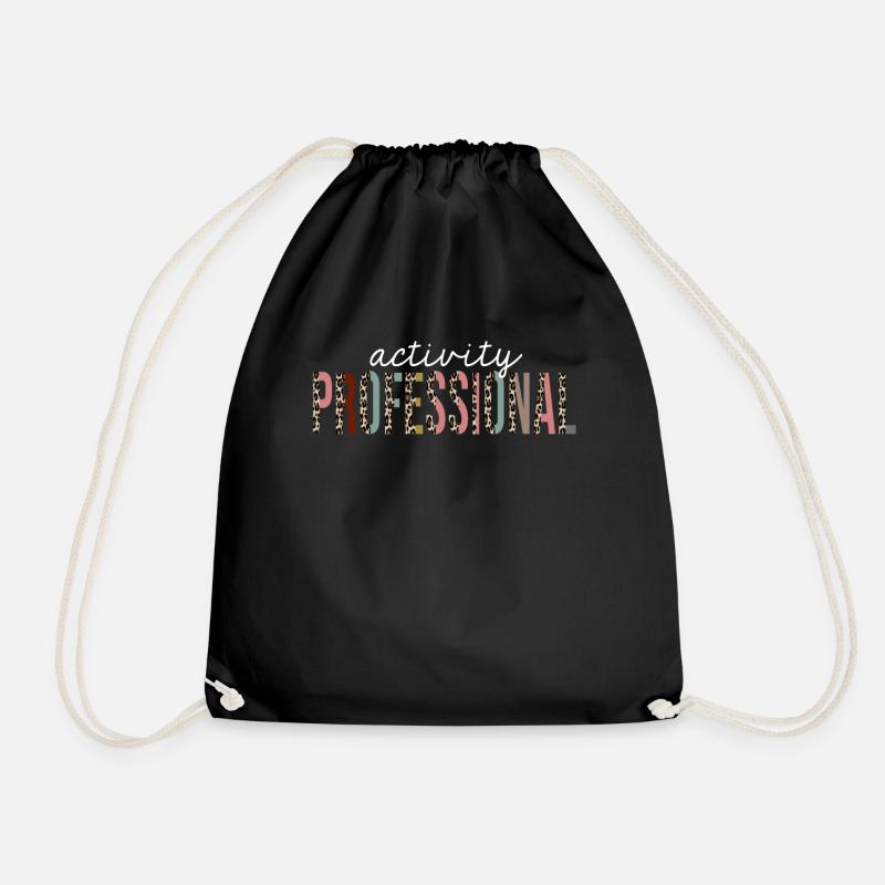 Cadeau drôle d'impression de léopard professionnel d'activité - Sac de sport léger - noir
