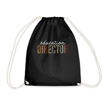 Directeur de l’éducation Leopard Print Funny Gift - Sac de sport léger - noir - Devant