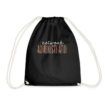 Administrateur réseau Leopard Print Funny Gift - Sac de sport léger - noir - Devant