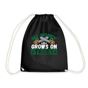 Arboriculteurs Bûcherons Forêt Bois Sylviculture M - Sac de sport léger - noir - Devant