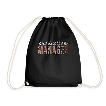 Directeur de production Leopard Print Funny Gift - Sac de sport léger - noir - Devant