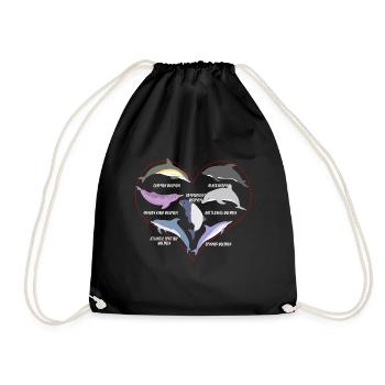 Types de dauphins Dolphin Gift - Sac de sport léger - noir - Devant