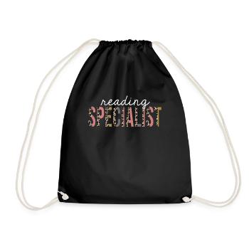 Spécialiste de la lecture Leopard Print Funny Gift - Sac de sport léger - noir - Devant