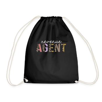 Agent de revenu Leopard Print Drôle cadeau - Sac de sport léger - noir - Devant