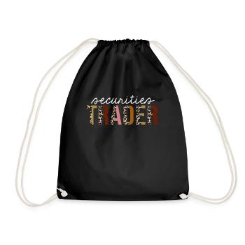 Négociant en valeurs mobilières Leopard Print Drôle cadeau - Sac de sport léger - noir - Devant