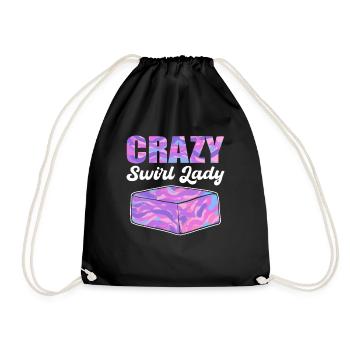 Crazy Swirl Lady Savon Fabrication Savon Cuisson - Sac de sport léger - noir - Devant