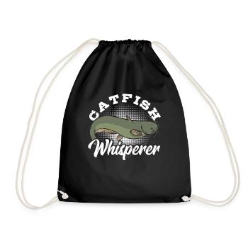 Catfish Whisperer Catfish Fishing Fish Hunting - Turnbeutel - Schwarz - Vorne