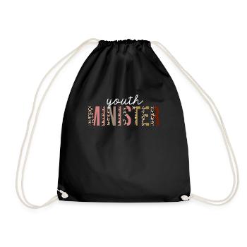 Ministre de la Jeunesse Leopard Print Drôle cadeau - Sac de sport léger - noir - Devant
