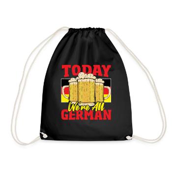 Today we are all German October Beer Festival - Drawstring Bag - black - Front