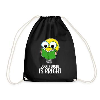 Votre avenir est un cadeau d’enseignant brillant - Sac de sport léger - noir - Devant