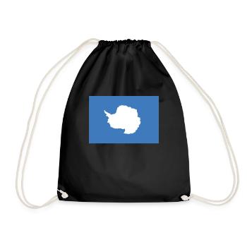 Drapeau officiel de l’Antarctique Antarctican Country Pride - Sac de sport léger - noir - Devant