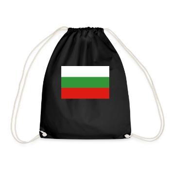 Official Bulgaria Flag Bulgarian Country Pride - Drawstring Bag - black - Front