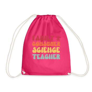 Lehrer für Familien- und Verbraucherwissenschaften FACS Groovy - Turnbeutel - Fuchsia - Vorne