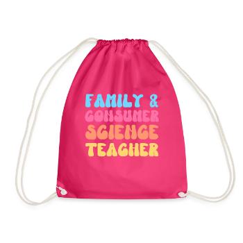 Lehrer für Familien- und Verbraucherwissenschaften FACS Groovy - Turnbeutel - Fuchsia - Vorne