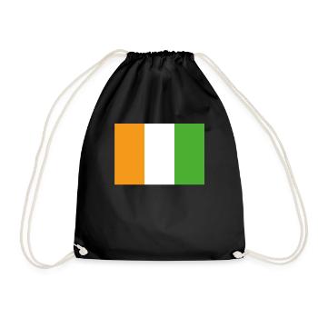 Drapeau officiel de la Côte d’Ivoire Pays de côte d’Ivoire - Sac de sport léger - noir - Devant