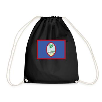 Drapeau officiel de Guam Chamorros Country Pride - Sac de sport léger - noir - Devant