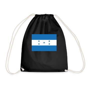 Official Honduras Flag Honduran Country Pride - Drawstring Bag - black - Front