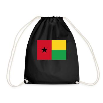 Official Guinea Flag Guinean Country Pride - Drawstring Bag - black - Front