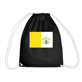 Drapeau officiel de la Cité du Vatican Fierté du pays du Vatican - Sac de sport léger - noir - Devant