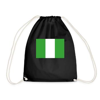 Drapeau officiel du Nigeria Nigerian Country Pride - Sac de sport léger - noir - Devant