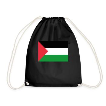 Drapeau officiel de la Palestine Fierté du pays palestinien - Sac de sport léger - noir - Devant
