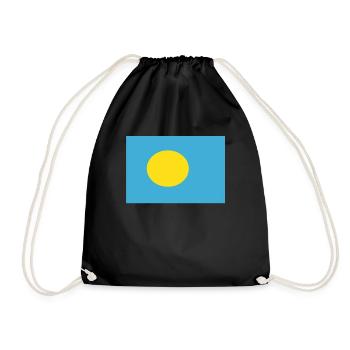 Offizielle Palau Flagge Palauan Country Pride - Turnbeutel - Schwarz - Vorne