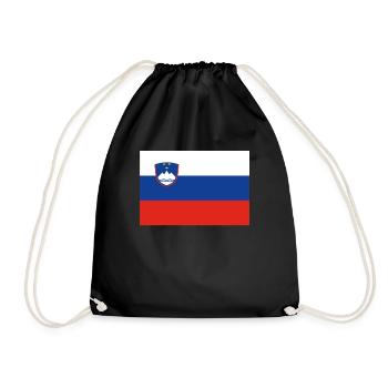 Drapeau officiel de la Slovénie Pays slovène - Sac de sport léger - noir - Devant