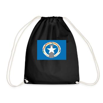 Official Northern Mariana Islands Flag Marianan - Drawstring Bag - black - Front
