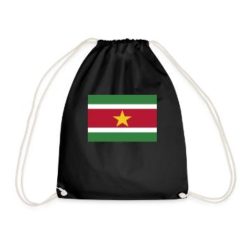 Drapeau officiel du Suriname Fierté du pays surinamais - Sac de sport léger - noir - Devant