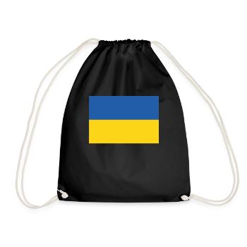 Drapeau officiel de l’Ukraine Fierté du pays ukrainien - Sac de sport léger - noir - Devant
