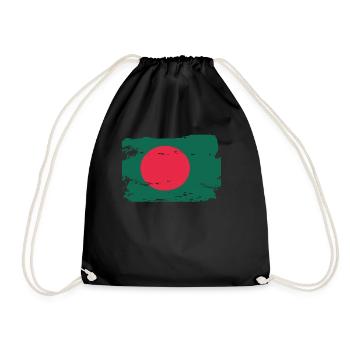 Drapeau officiel du Bangladesh Pays bangladais - Sac de sport léger - noir - Devant