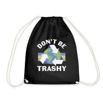 Ne soyez pas trashy Recycle - Sac de sport léger - noir - Devant