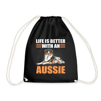 Australischer Schäferhund Berger australien Auss - Sac de sport léger - noir - Devant