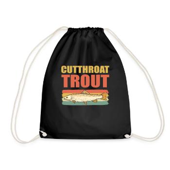 Cutthroat Trout Trout Fishing Fish Hunting - Turnbeutel - Schwarz - Vorne