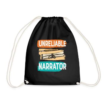Narrateur peu fiable Écrivant des citations - Sac de sport léger - noir - Devant