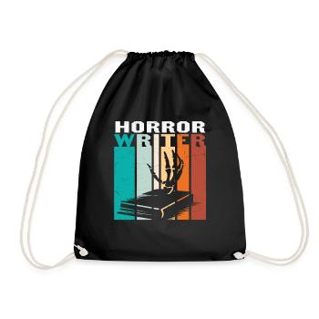 Horror Writer Writing Quotes - Drawstring Bag - black - Front