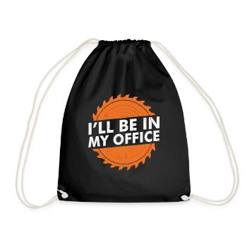Je serai dans mon bureau Devis de soudage - Sac de sport léger - noir - Devant