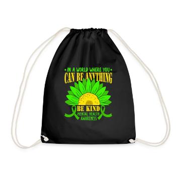 Dans un monde où vous pouvez être gentil - Sac de sport léger - noir - Devant