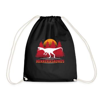 Herrerasaurus Dinosaur - Turnbeutel - Schwarz - Vorne
