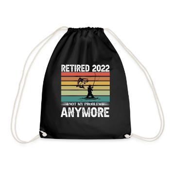 La pêche à la retraite 2022 n’est plus mon problème - Sac de sport léger - noir - Devant