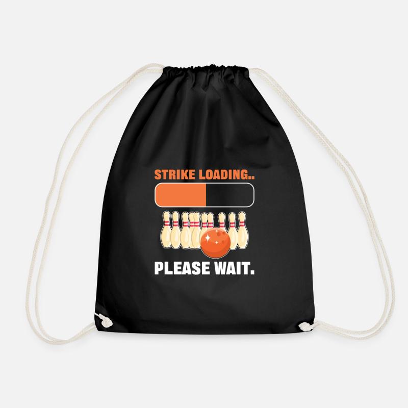 Strike Loading Please Wait Bowling Bowler - Turnbeutel - Schwarz