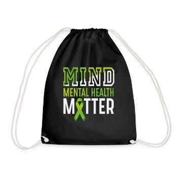 Mind Mental Health Matter - Drawstring Bag - black - Front