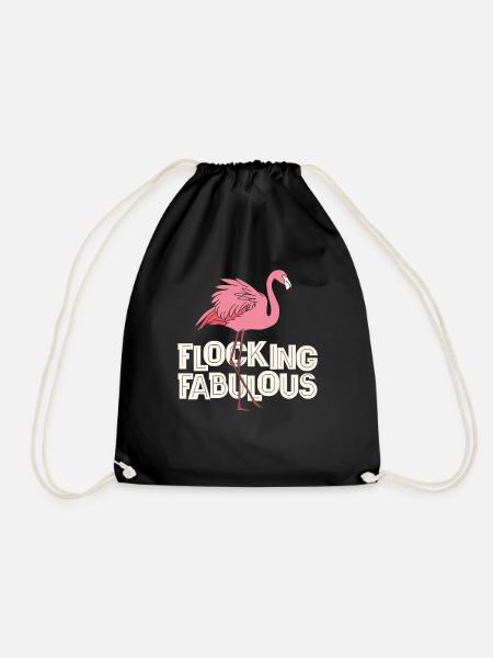 Beflockung fabelhaft - Turnbeutel - Schwarz