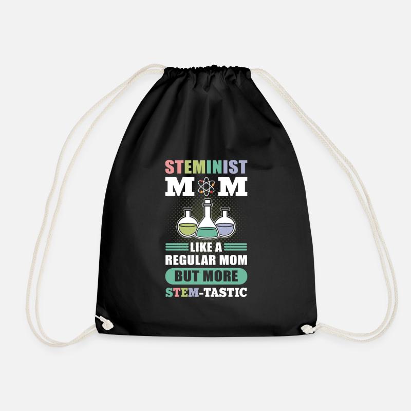 Steminist Mom Like A Regular Mom More Stem-Tastic - Turnbeutel - Schwarz