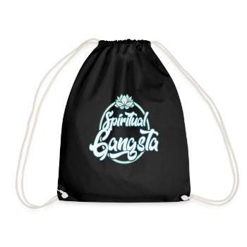 Citations de méditation spirituelle gangsta - Sac de sport léger - noir - Devant
