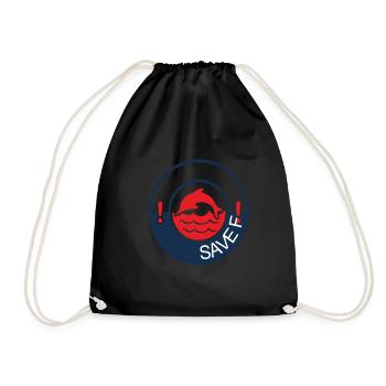 Save The Aquatic Life Sea Protection Support - Sac de sport léger - noir - Devant