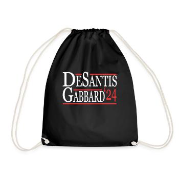 Ron Desantis Tulsi Gabbard 2024 - Turnbeutel - Schwarz - Vorne