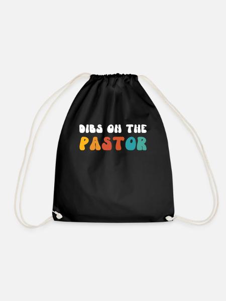 Retro Groovy Dibs Sur Le pasteur, drôles de pasteurs - Sac de sport léger - noir