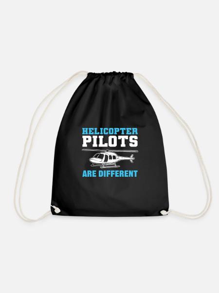 Helicopter Pilots Are Different - Turnbeutel - Schwarz